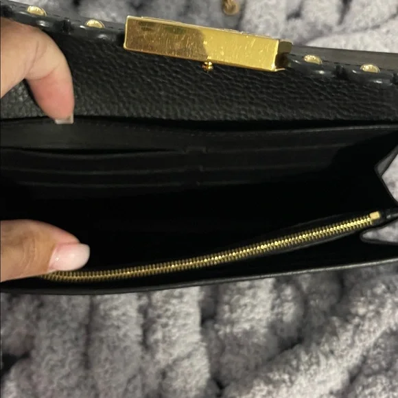 Louis Vuitton Black Leather Wallet